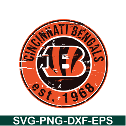 Bengals EST 1968 SVG PNG EPS, NFL Team SVG, National Football League SVG