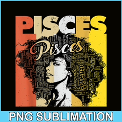 Pisces Pride PNG Black Women Pisces PNG Pisces Zodiac PNG