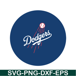 Los Angeles Dodgers Blue Circle SVG, Major League Baseball SVG, MLB Lovers SVG MLB011223112