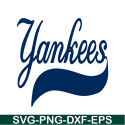 NewYork Yankees The Blue Text SVG, Major League Baseball SVG, Baseball SVG MLB204122328