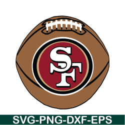 San Francisco 49ers Rugby Ball SVG PNG DXF EPS, Football Team SVG, NFL Lovers SVG NFL2291123168
