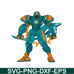 Robot Dolphins PNG, Football Team PNG, Robot NFL PNG