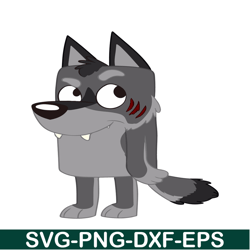 Wolf Bluey Character SVG PNG PDF Bluey Character SVG Bluey Cartoon SVG
