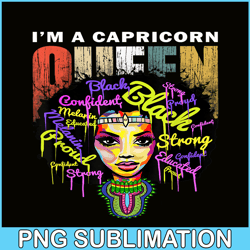 I Am A Capricorn PNG Black Woman PNG Zodiac Sign PNG