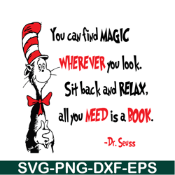 You Can Find Magic Whenever You Look SVG, Dr Seuss SVG, Dr Seuss Quotes SVG DS1051223136