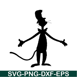 The Whole Cat Black Shadow SVG, Dr Seuss SVG, Cat In The Hat SVG DS105122331