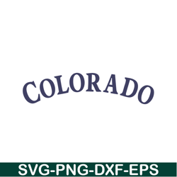 Colorado Text SVG PNG DXF EPS AI, Major League Baseball SVG, MLB Lovers SVG MLB01122349