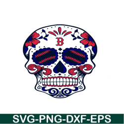 Boston Red Sox The Skull SVG PNG DXF EPS AI, Major League Baseball SVG, MLB Lovers SVG MLB30112346