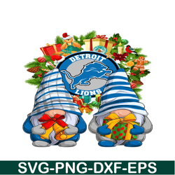 Gnome Detroit Lions PNG, Christmas Football PNG, National Football League PNG