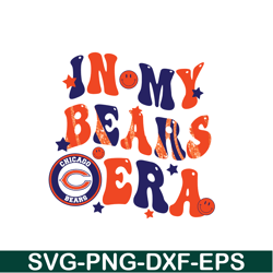 Glitter In My Bears Era PNG, Bears Team PNG, NFL PNG