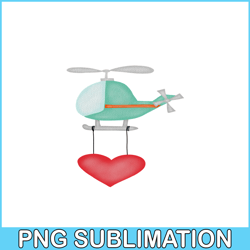 Helicopter Heart PNG, Sweet Valentine PNG, Valentine Holidays PNG