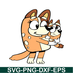 Chilli Heeler And Mom SVG PNG DXF EPS Bluey Family SVG Lovely Movie SVG