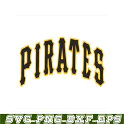 Pittsburgh Pirates The Text SVG, Major League Baseball SVG, Baseball SVG MLB204122362