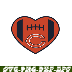 Chicago Bears Lover SVG PNG EPS, National Football League SVG, NFL Lover SVG