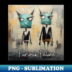 Furious Feline - High-Resolution PNG Sublimation File - Unlock Vibrant Sublimation Designs
