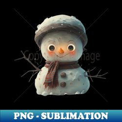 Cute Baby Snowman 5 - Vintage Sublimation PNG Download - Transform Your Sublimation Creations