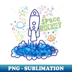 space rocket - Elegant Sublimation PNG Download - Unlock Vibrant Sublimation Designs