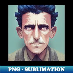 George Orwell portrait  Anime style - Artistic Sublimation Digital File - Bring Your Designs to Life