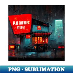 Rainy Ramen Shop - Aesthetic Sublimation Digital File - Bring Your Designs to Life