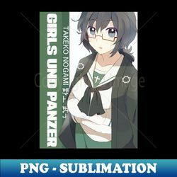 Oryou Takeko Nogami Girls UND Panzer - Special Edition Sublimation PNG File - Unleash Your Creativity