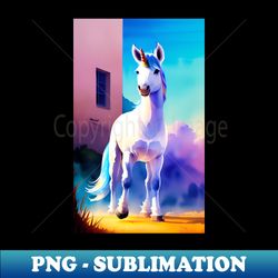 Unicorn - Retro PNG Sublimation Digital Download - Instantly Transform Your Sublimation Projects