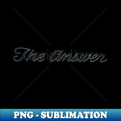 Harry O - The Answer - Vintage Sublimation PNG Download - Perfect for Sublimation Art