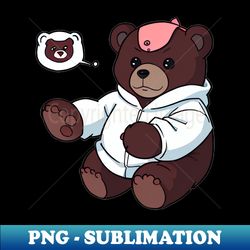 bear thinks of brothers funny bear - sublimation-ready png file - stunning sublimation graphics