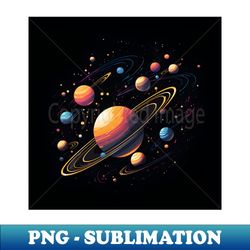 landscape illustration spaceship - sublimation-ready png file - instantly transform your sublimation projects