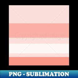 A fashionable concoction of Isabelline Light Pink Pale Salmon and Vivid Tangerine stripes - Vintage Sublimation PNG Download - Create with Confidence