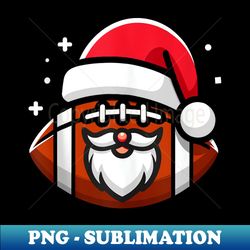 Football Christmas Ball Funny Santa Claus Football Hat Xmas - Artistic Sublimation Digital File - Perfect for Personalization