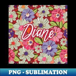 Diane - Personalized Name Tag Artistry - PNG Transparent Sublimation File - Perfect for Sublimation Mastery