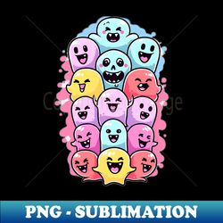 Cute Ghosts - Creative Sublimation PNG Download - Capture Imagination with Every Detail