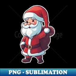 Christmas 2024 Santa Claus Design - PNG Transparent Sublimation Design - Transform Your Sublimation Creations