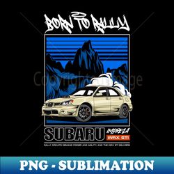 Iconic Impreza JDM Car - Aesthetic Sublimation Digital File - Perfect for Creative Projects