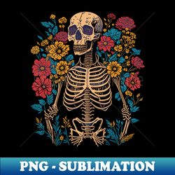 Human skeleton art - Sublimation-Ready PNG File - Enhance Your Apparel with Stunning Detail
