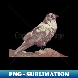 Crow On The Rock - Exclusive Sublimation Digital File - Unlock Vibrant Sublimation Designs