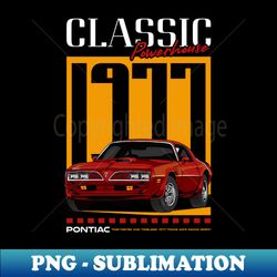 Vintage V8 Firebird Car - Premium PNG Sublimation File - Boost Your Success with this Inspirational PNG Download