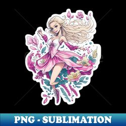 cartoon cute dancing barbi - sublimation-ready png file - vibrant and eye-catching typography