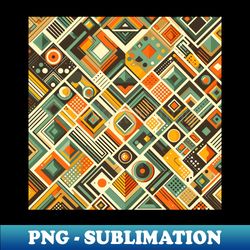 Colorful Retro Abstract Pattern - Premium PNG Sublimation File - Add a Festive Touch to Every Day