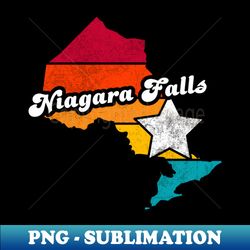 Niagara Falls Ontario Canada Vintage Distressed Souvenir - Artistic Sublimation Digital File - Transform Your Sublimation Creations