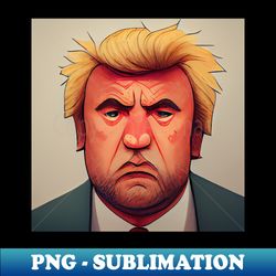Donald Trump  President Portrait  Comics Style - PNG Sublimation Digital Download - Perfect for Sublimation Art