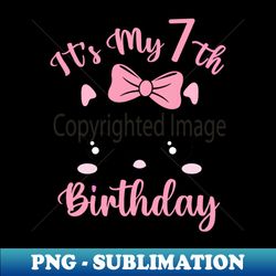 Its My Birthday Cat And Party Day Girls And Boys - Instant Sublimation Digital Download - Enhance Your Apparel with Stunning Detail