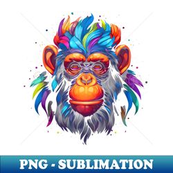 Neon Chimp 6 - Professional Sublimation Digital Download - Vibrant and Eye-Catching Typography