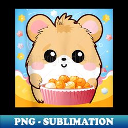 Otaku Kawaii Anime Hamster With Candy - Exclusive Sublimation Digital File - Perfect for Sublimation Mastery