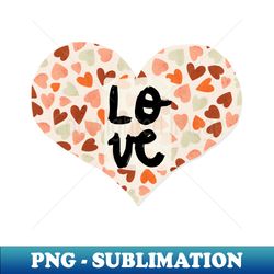 Retro vintage watercolor Candy Hearts - Retro PNG Sublimation Digital Download - Enhance Your Apparel with Stunning Detail