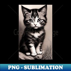 cute kitten - Artistic Sublimation Digital File - Create with Confidence