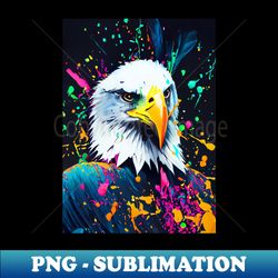 Splatter Paint Eagle - Instant Sublimation Digital Download - Stunning Sublimation Graphics