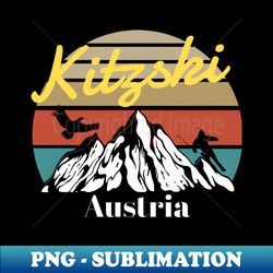Kitzski ski - Austria - Vintage Sublimation PNG Download - Fashionable and Fearless