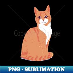 Happy orange tabby - Decorative Sublimation PNG File - Perfect for Personalization