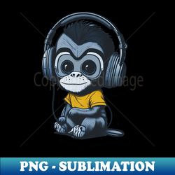 Cute monkey - Sublimation-Ready PNG File - Fashionable and Fearless